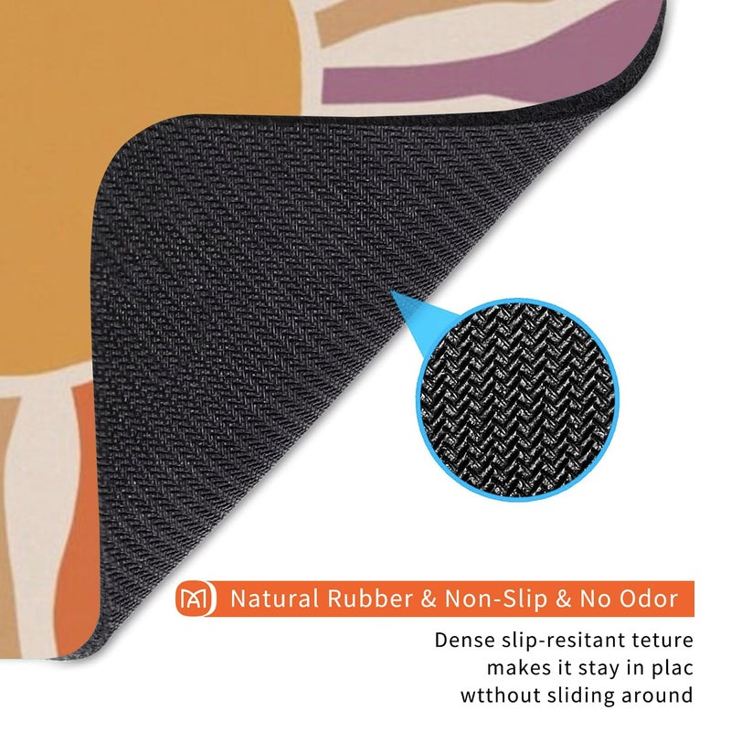 Armanza Square Mouse Pad Retro Sun,Personalized Premium-Textured Custom Mouse Mat Design,Washable Mousepad Lycra Cloth,Non-Slip Rubber Base Computer Mouse Pads for Wireless Mouse - Image 5